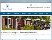 Tablet Screenshot of lexingtonchamber.org